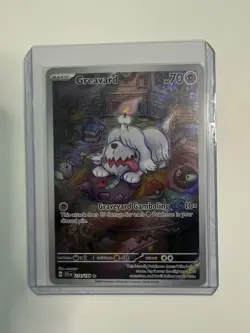 The Pokemon Company Pokemon TCG Greavard 214/198 SV01 Illus Rare Full Art Holo - Image 3