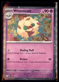 Pokemon Whimsicott 19 ME: Mega Evolution Cosmo Holo Promo Black Star - Image 1