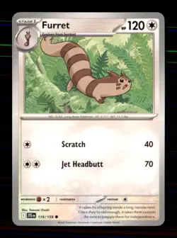 Furret 119/159 Common Journey Together Pokemon Near Mint - Image 1