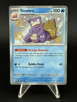 Slowbro 117/091 Holo Paldean Fates Pokemon TCG NM - Image 1