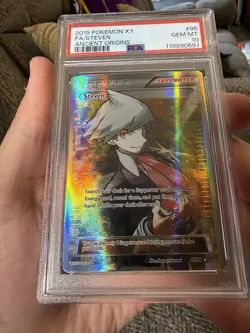 Pokemon Steven XY Ancient Origins Full Art #95 PSA 10 Gem Mint Pop 148 - Image 1