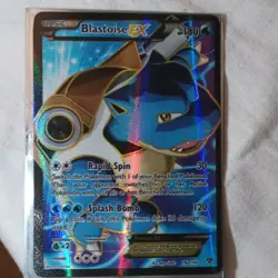 Pokemon TCG Blastoise EX XY Ultra Rare Full Art Holo 142/146 2014 EN - Image 1