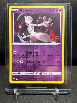 Mewtwo 059/159 Reverse Holo Rare Pokemon 2023 Crown Zenith NM - Image 1