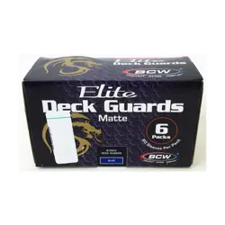 BCW Card Sleeves Elite Matte Card Sleeves - Blue (6 Packs of 80) New - Image 1