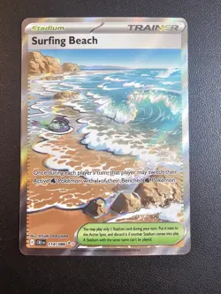 Surfing Beach 114/086 Chaos Rising M/NM Pokemon TCG Ultra Rare - Image 1