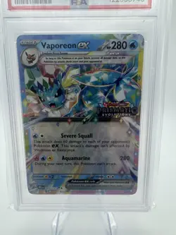 The Pokemon Company Vaporeon ex 023/131 Prismatic Evolutions Holo PSA 9 EN - Image 2