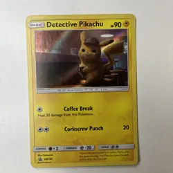 POKEMON Sun & Moon HOLO Detective Pikachu Card 2019 Movie Promo SM190 HP90 - Image 1