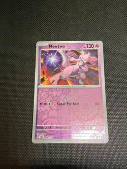 Mewtwo 59/142 Uncommon Stellar Crown Pokemon Reverse Holo Near Mint - Image 1