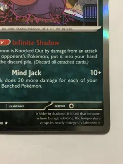 Pokemon TCG Gengar 050/088 Perfect Order Holo Rare English - Image 3