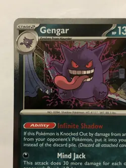 Pokemon TCG Gengar 050/088 Perfect Order Holo Rare English - Image 4