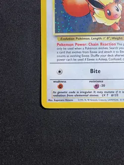 🌀SWIRL🌀Eevee Holo Pokemon Black Star Promo #11 WOTC 1999-2000 - Image 4