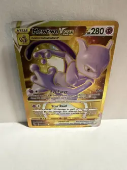 Pokemon Go Mewtwo VSTAR 86/78 Secret Rare TCG Card NM - Image 1