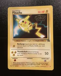 Pokemon Pikachu Black Star Movie Promo 4/53 WOTC Vintage 1999 - Image 1