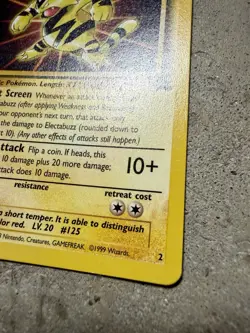 Pokemon - Electabuzz- WB The First Movie Promo - Black Star - WOTC - NM - Image 3