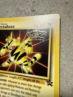 Pokemon - Electabuzz- WB The First Movie Promo - Black Star - WOTC - NM - Image 4