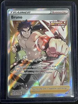 Bruno 158/163 - Battle Styles - Ultra Rare Holo Pokemon Card Near Mint - Image 1