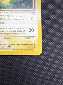 Pikachu Pokemon Black Star Promo #27 WOTC 2000 - Image 5