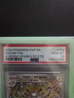 Pokemon TCG Magneton SVP 159 Surging Sparks Promo Pokemon Center PSA 10 - Image 5