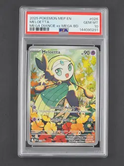 Pokemon Meloetta 026 Black Star Promo PSA 10 - Image 1