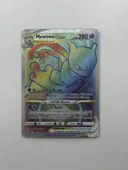 Mewtwo VSTAR 79/78 Pokemon GO Secret Rainbow Rare - Image 1