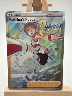 Korrina's Focus - 160/163 - Pokemon Battle Styles Sword Shield Full Art NM - Image 1