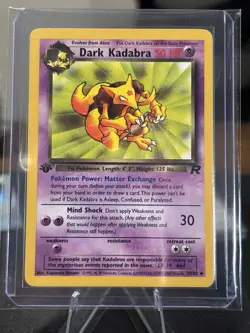 Dark Kadabra 39/82 Team Rocket 1st Edition Uncommon Regular English WOTC - Image 1