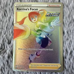 Pokemon TCG Korrinas Focus 174/163 Full Art Rainbow Rare Battle Styles NM - Image 1