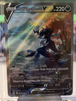 Pokemon TCG Hisuian Samurott V Crown Zenith: Galarian Gallery GG51/GG70 Holo NM - Image 1