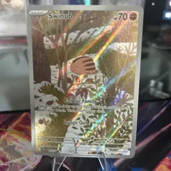 Swinub 165/159 SV09 Journey Together Illustration Rare Full Art TCG Pokemon - Image 1