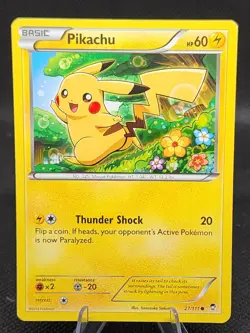Pokemon Pikachu Common 27 - 2014 Furious Fists LP - Image 1