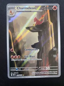 Pokemon TCG Charmeleon 169/165 SV: Scarlet & Violet 151 Illustration Rare Holo - Image 1