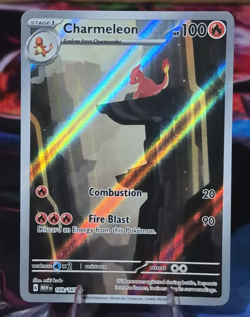 Pokemon TCG Charmeleon Scarlet & Violet-151 169/165 Holo Illustration Rare - Image 1