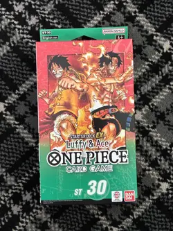 One Piece Card Game: Starter Deck EX ST-30 ENG Luffy & Ace SEALED - Image 1