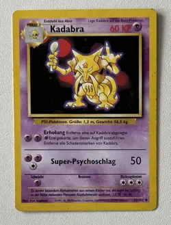 POKEMON CARD KADABRA 32/102 BASE 1999 GERMAN - Image 1