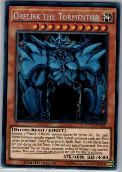Obelisk the Tormentor CT13-EN002 2016 Mega-Tins - Yu Gi Oh Card - NM - Image 1