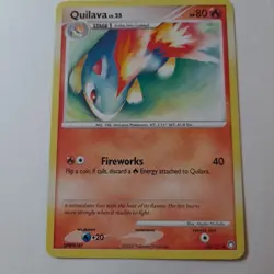Quilava Pokemon Card Level 25 HP 80 60/123 Stage 1 Regular 2007 - Image 1