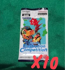 Digimon card game Illustration Competition Promotion Pack Japanese BANDAI10 pack - Image 1