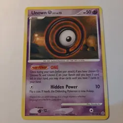 Unown [O] Pokemon Card Lv 12 Hp 50 Basic 2007 70/132 Regular - Image 1