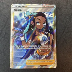 Nessa (Full Art) 183/185 Swsh04: Vivid Voltage Holo Pokemon MJ - Image 1