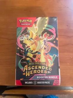 Sealed Pokemon TCG Mega Evolution Ascended Heroes Booster Bundle 6 Packs New - Image 1