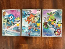 First Partner Illustration Collection Series 1 Gen 4 Sinnoh Starters Pokemon TCG - Image 1