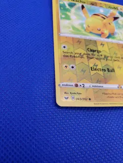 Pikachu Reverse Holo 65/202 Sword & Shield Pokemon TCG 2020 Lightly Played - Image 5