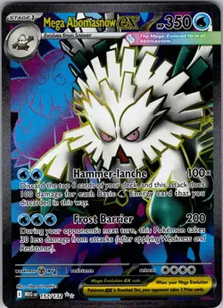 Mega Abomasnow ex 157/132 Ultra Rare Mega Evolution Pokemon Holo Near Mint - Image 1