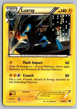 Luxray 46/99 Holo Rare Next Destinies Pokemon Lightly Played - Image 1