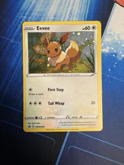 Pokemon TCG Eevee Promo Cosmos Holo SWSH095 Black Star - Image 1