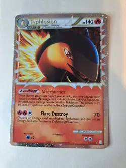 Pokemon TCG Typhlosion Prime 110/123 HOLO HeartGold & SoulSilver - Image 1