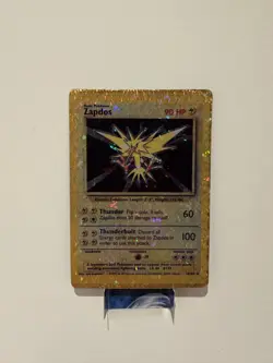 Zapdos Pokemon TCG Holo Prism Vending Machine Sticker Cards Bundle 90’s - Image 1