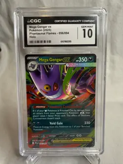 Mega Gengar Ex 056/094 Holo - Pokemon Phantasmal Flames CGC 10 Gem Mint - Image 1
