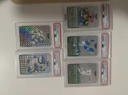 Pokemon 1996 Cardass Bandai PSA 8 Lot of 5 - Image 1
