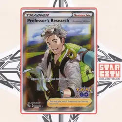 Professor's Research (Full Art) 078/078 *NEAR MINT* Pokemon GO Holo - Image 1